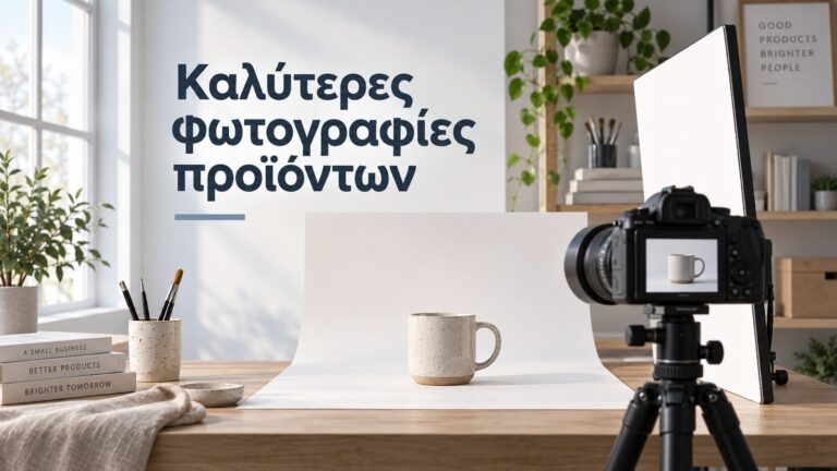 stisimo fotografisis proiontos me kamera tripodo kai keramiki koupa