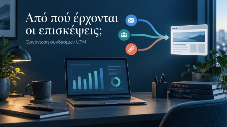 symbolic illustration of email social and link traffic leading to a website